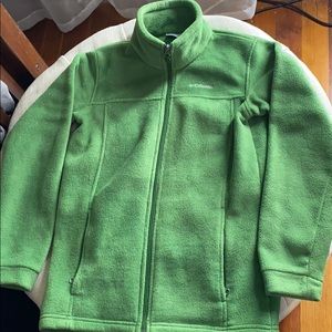 Green Columbia fleece zip up